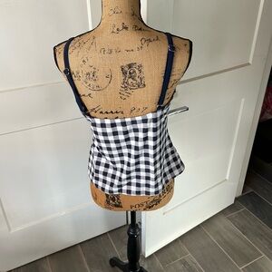 Black and White Gingham Top.